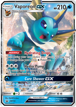 Vaporeon-GX SM Black Star Promos #SM172