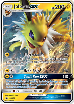 Jolteon-GX #SM173 SM Black Star Promos