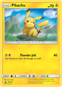 Pikachu #SM183 SM Black Star Promos