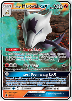Alolan Marowak-GX SM Black Star Promos #SM187