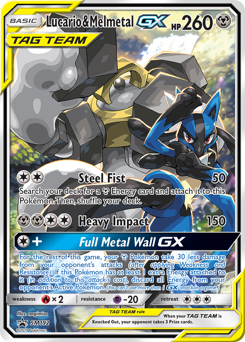 Lucario & Melmetal-GX #SM192 SM Black Star Promos