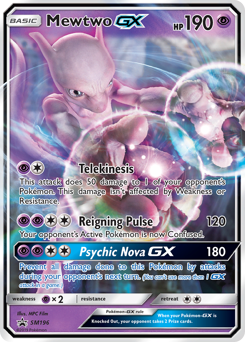 Mewtwo-GX #SM196 SM Black Star Promos