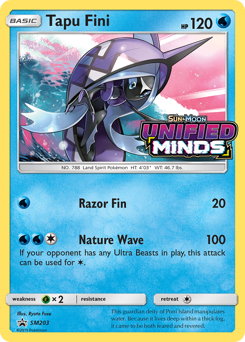 Tapu Fini #SM203 SM Black Star Promos
