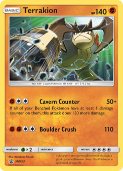 Terrakion #SM223 SM Black Star Promos