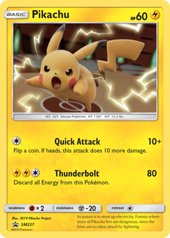 Pikachu #SM227 SM Black Star Promos