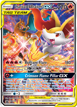 Charizard & Braixen-GX #SM230 SM Black Star Promos