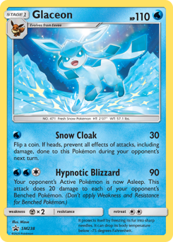 Glaceon #SM238 SM Black Star Promos