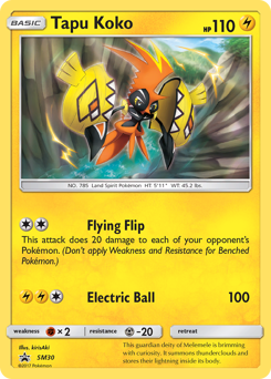 Tapu Koko #SM30 SM Black Star Promos