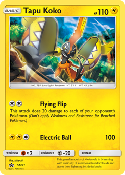 Tapu Koko #SM31 SM Black Star Promos