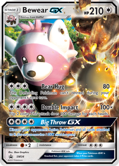 Bewear-GX #SM34 SM Black Star Promos