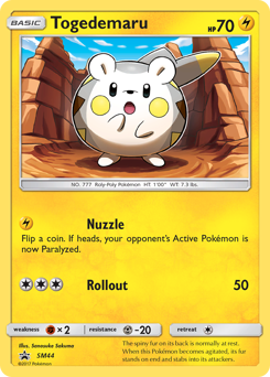 Togedemaru #SM44 SM Black Star Promos