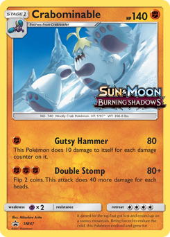 Crabominable #SM47 SM Black Star Promos