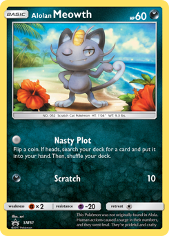 Alolan Meowth #SM51 SM Black Star Promos