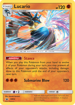 Lucario #SM54 SM Black Star Promos