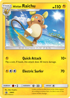 Alolan Raichu #SM65 SM Black Star Promos