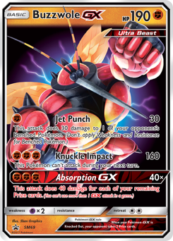 Buzzwole-GX #SM69 SM Black Star Promos