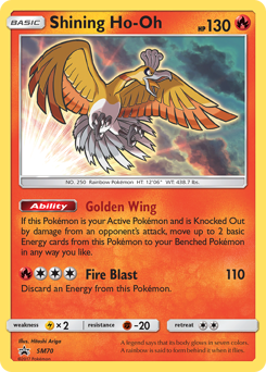 Shining Ho-Oh #SM70 SM Black Star Promos