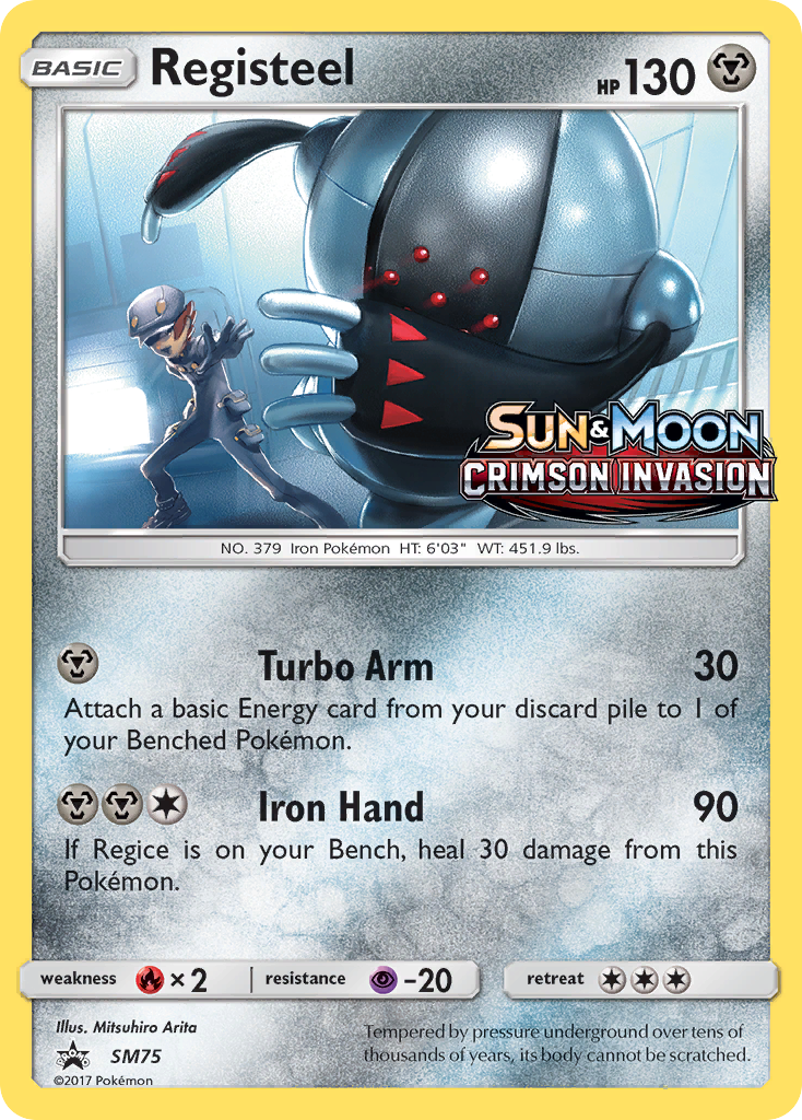 Registeel #SM75 SM Black Star Promos