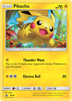 Pikachu #SM76 PSA 10