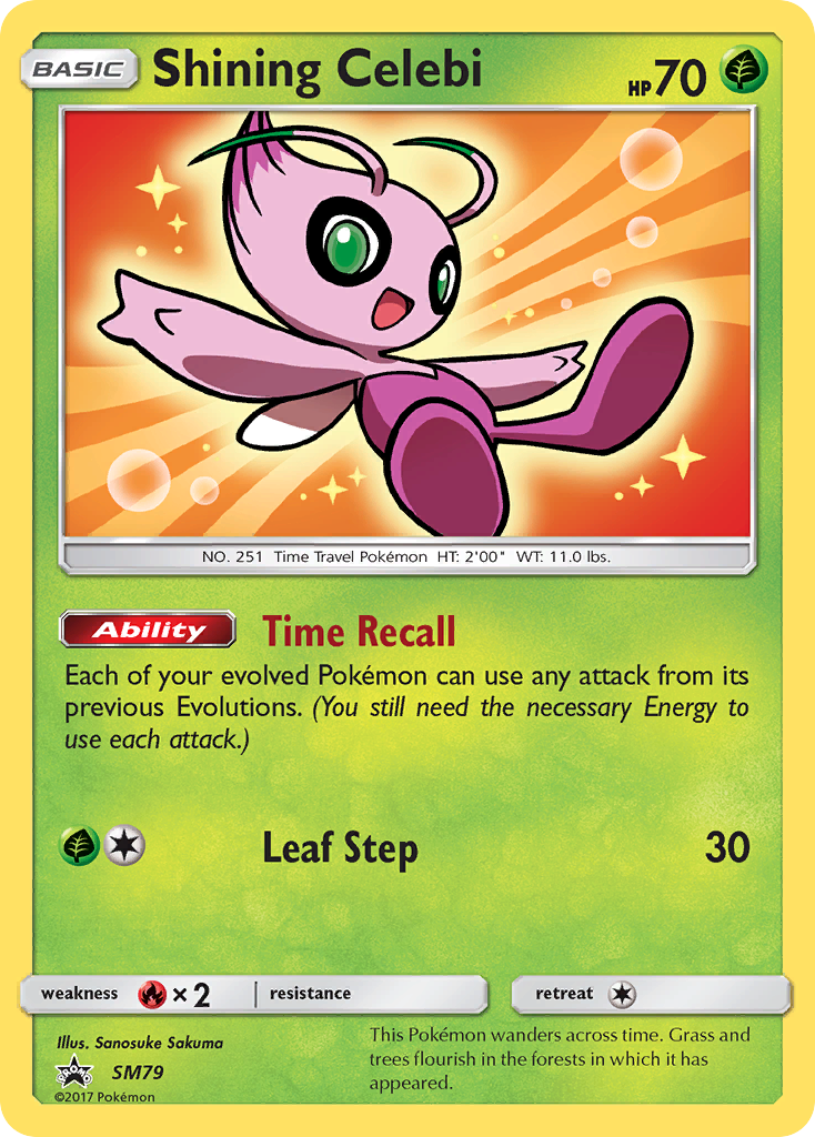 Shining Celebi #SM79 SM Black Star Promos