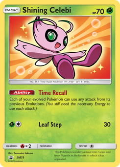 Shining Celebi #SM79 SM Black Star Promos
