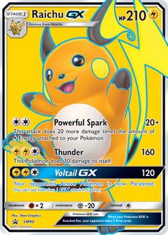 Raichu-GX #SM90 SM Black Star Promos