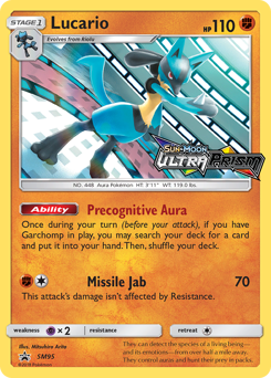 Lucario #SM95 SM Black Star Promos