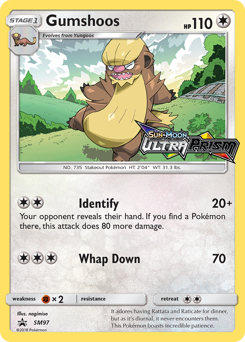 Gumshoos #SM97 SM Black Star Promos