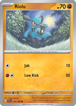 Riolu Scarlet & Violet #112