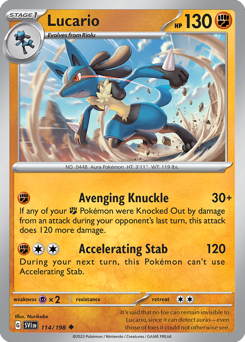 Lucario #114 Scarlet & Violet
