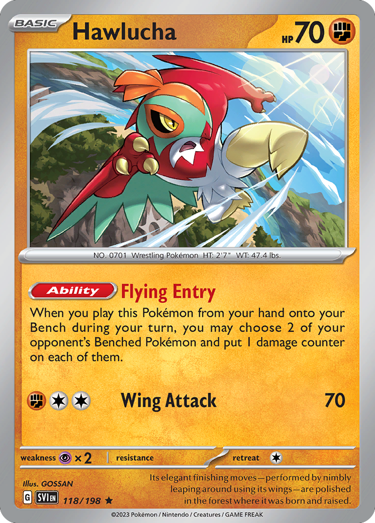 Hawlucha #118 Scarlet & Violet