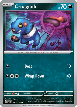 Croagunk #130 Scarlet & Violet
