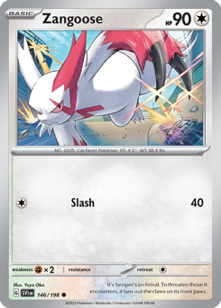 Zangoose #146 Scarlet & Violet