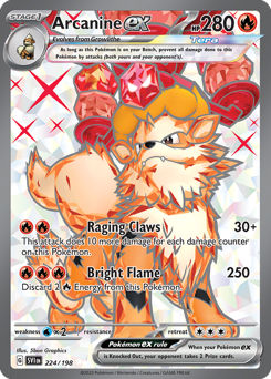 Arcanine ex #224 Scarlet & Violet