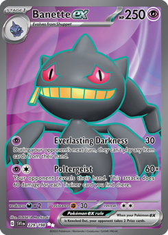 Banette ex #229 Scarlet & Violet