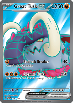 Great Tusk ex #230 Scarlet & Violet