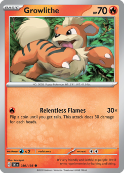 Growlithe #30 Scarlet & Violet