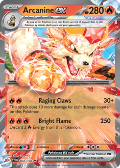 Arcanine ex #32 Scarlet & Violet