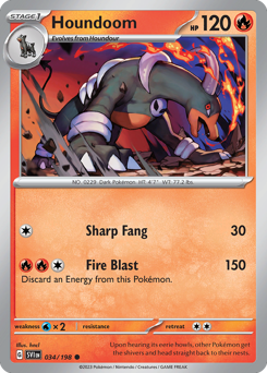 Houndoom #34 Scarlet & Violet