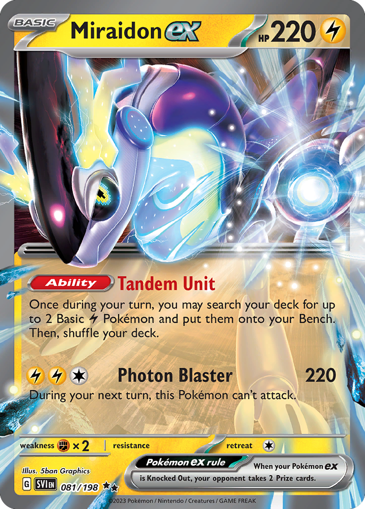 Miraidon ex #81 Scarlet & Violet