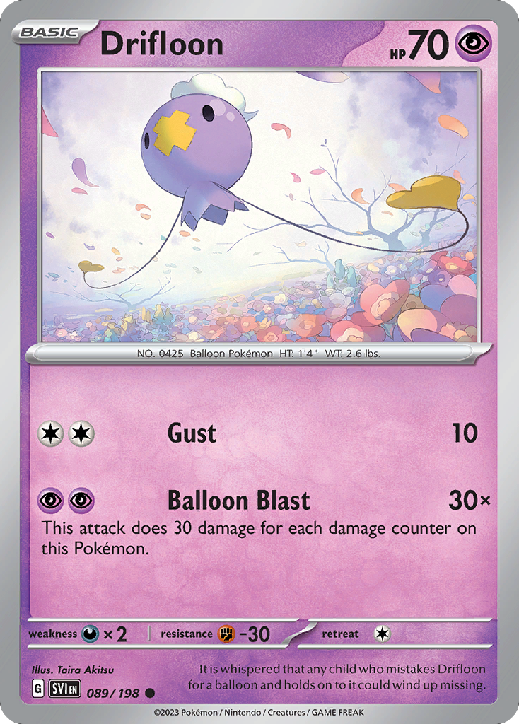 Drifloon #89 Scarlet & Violet