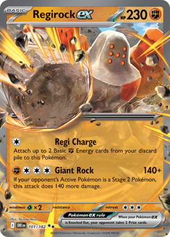 Regirock ex #101 Destined Rivals