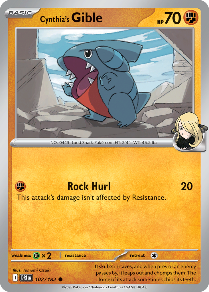 Cynthia's Gible #102 Destined Rivals