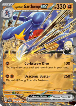 Cynthia's Garchomp ex #104 Destined Rivals