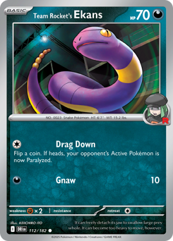 Team Rocket's Ekans #112 Destined Rivals