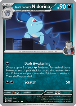 Team Rocket's Nidorina #115 Destined Rivals