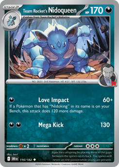 Team Rocket's Nidoqueen #116 Destined Rivals