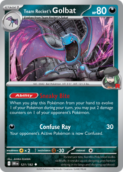 Team Rocket's Golbat #121 Destined Rivals
