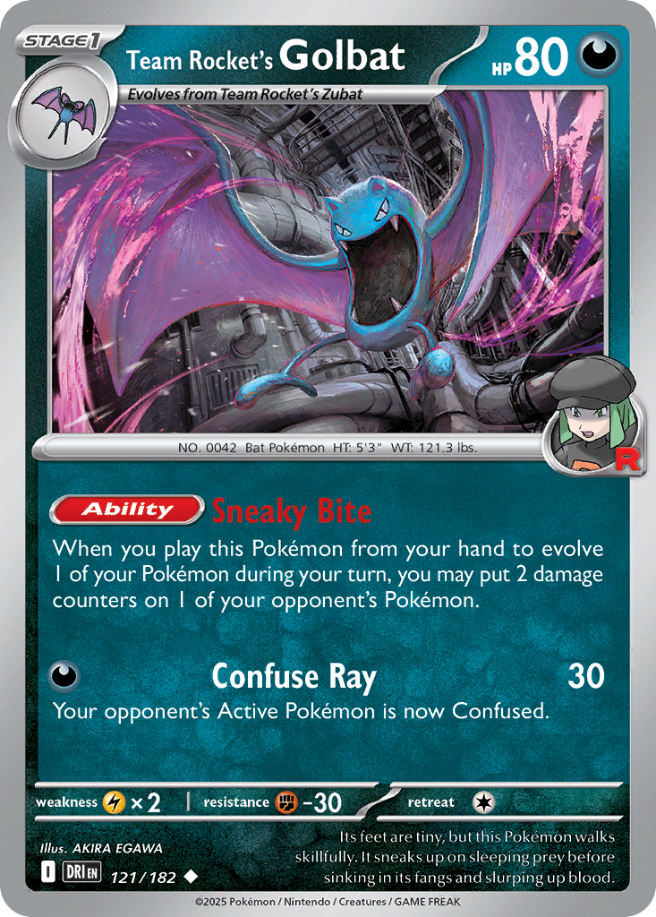 Team Rocket's Golbat #121 Destined Rivals