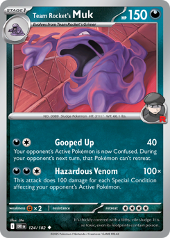 Team Rocket's Muk #124 Destined Rivals